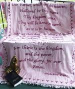 The Lords' Prayer Throw Blanket - Pink